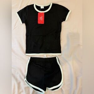 PatPat Black and White Kids Matching Set